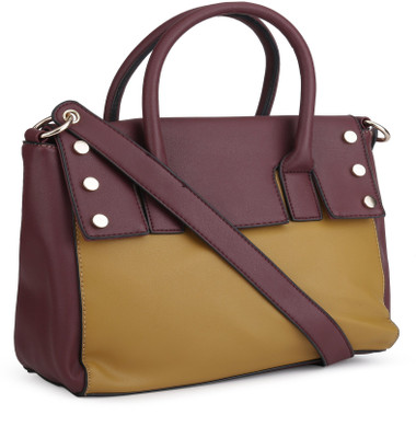 

SUGARUSH Shoulder Bag(Yellow, Maroon), Maroon;yellow