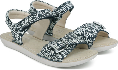 

Clarks Girls Velcro Flats(Blue, Navy floral