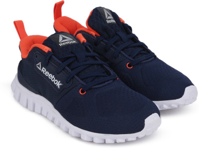 

REEBOK Boys Lace Running Shoes(Blue, Coll navy/carotene/metsil