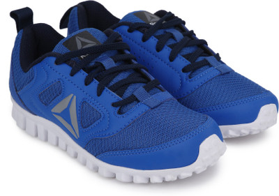 

REEBOK Boys Lace Running Shoes(Blue, Blue/navy/pewter/white