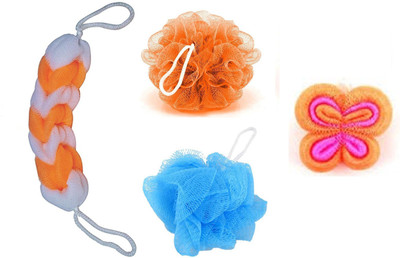 

HappeStop Loofah(Pack of 4), Multicolor