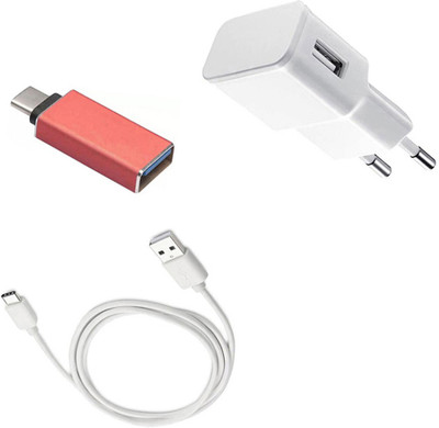 DAKRON Wall Charger Accessory Combo for Sony Xperia XA1 Ultra(White)