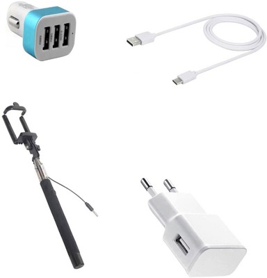 DAKRON Wall Charger Accessory Combo for Asus Zenfone AR ZS571KL(White)