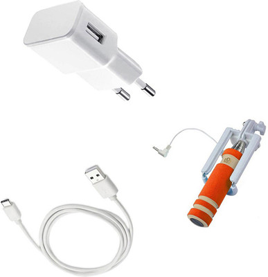 DAKRON Wall Charger Accessory Combo for Sony Xperia XA1 Ultra(White)