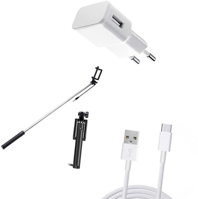 DAKRON Wall Charger Accessory Combo for HTC U11(White)