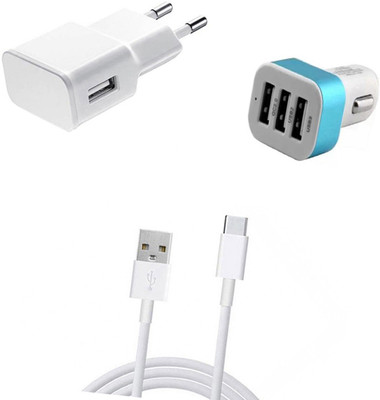 DAKRON Wall Charger Accessory Combo for Meizu MX6(White)