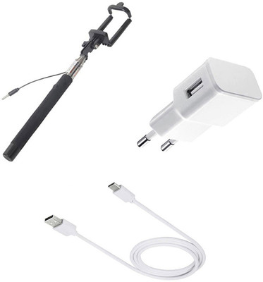DAKRON Wall Charger Accessory Combo for Meizu M3X(White)