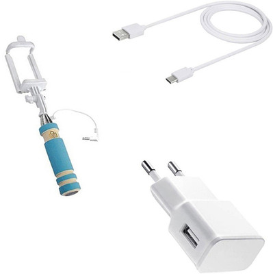 DAKRON Wall Charger Accessory Combo for HTC U Play(White)