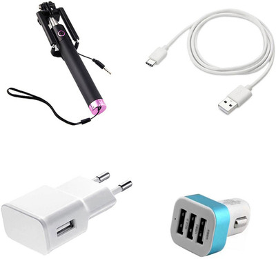 DAKRON Wall Charger Accessory Combo for Hyve Pryme(White)