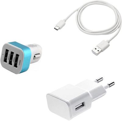DAKRON Wall Charger Accessory Combo for Hyve Pryme(White)