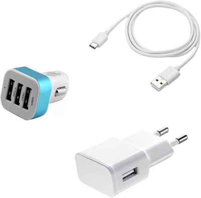 DAKRON Wall Charger Accessory Combo for Nubia Z17 Lite(White)
