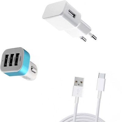 DAKRON Wall Charger Accessory Combo for HTC U11(White)