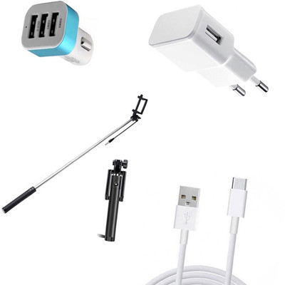 DAKRON Wall Charger Accessory Combo for HTC U11(White)