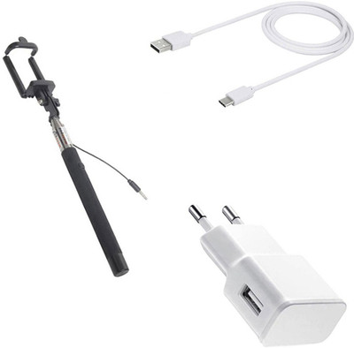 DAKRON Wall Charger Accessory Combo for HTC U Play(White)