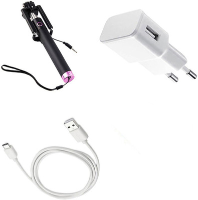 DAKRON Wall Charger Accessory Combo for Sony Xperia XA1 Ultra(White)