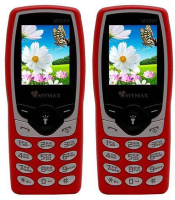 

Mymax M8250 Combo of Two Mobiles(Red&Red)