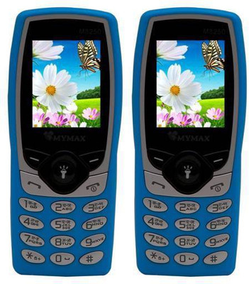 

Mymax M8250 Combo of Two Mobiles(Blue&Blue)