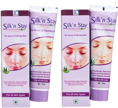 

SBL Silk' n Stay Aloevera Cream 100g each [Pack of 2 ] [100gX2 , 200 g](200 g)