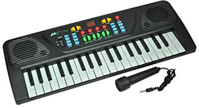 

Mahvi Toys 37 key Melody Mixing Electronic Keyboard Piano + RECORDING Function + MIKE TO SING(Black)
