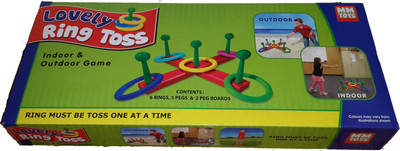 

NILSEA , MMT Lovely Ring Toss- Indoor & Outdoor Game (Colors May Vary) | Fun for The Whole Family & Friends to Play Ring Toss(Multicolor)