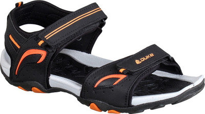 

Duke Men Black And Orange Sandals