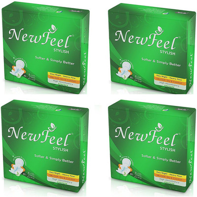 

NEW FEEL STYLISH DAY & NIGHT SANITARY PAD (32 Pads 275 mm) Sanitary Pad(Pack of 32)
