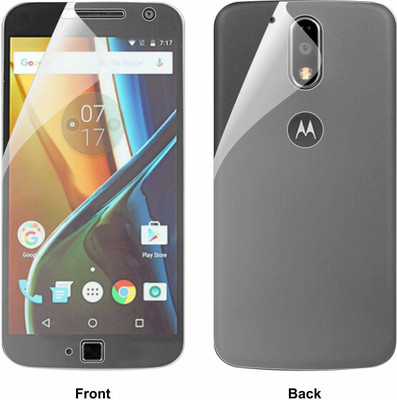 Case Creation Front and Back Screen Guard for Motorola Moto G4 Plus 2016(Pack of 2)