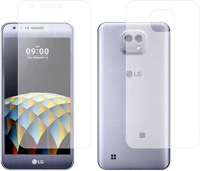 CASE CREATION Front and Back Screen Guard for LG X Cam(Pack of 2)