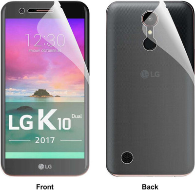 CASE CREATION Front and Back Screen Guard for LG K10 (2017) M250N(Pack of 2)