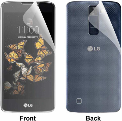 CASE CREATION Front and Back Screen Guard for LG K8(Pack of 2)