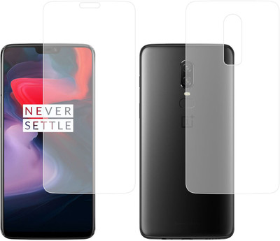 CASE CREATION Front and Back Screen Guard for OnePlus 6(Pack of 2)