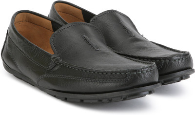 

Clarks Benero Race Loafers For Men(Black, Black leather