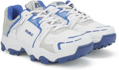 

Stag KU006 Cricket Shoes For Men(Multicolor, White/blue
