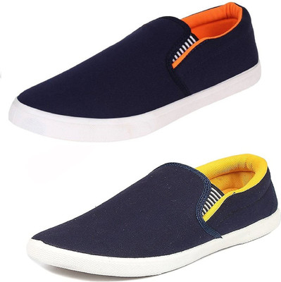 

BERLOC Casuals For Men(Black, Blue, Blckyellow
