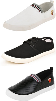 

Trenqs Loafers For Men(Multicolor, White
