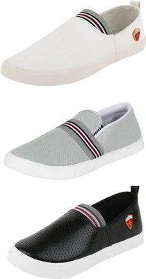 

Trenqs Loafers For Men(Multicolor, White