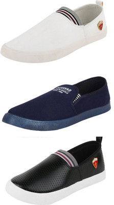 

Wwodcell Loafers For Men(Multicolor, White
