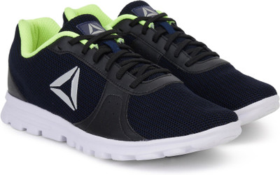 

REEBOK RUNTHUSIASTIC Running Shoes For Men(Black, Black/col navy/neon yllw