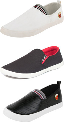 

Trenqs Loafers For Men(Multicolor, White