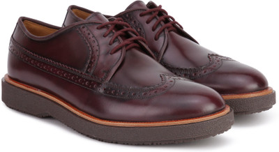 

Clarks Modur Limit Corporate Casual For Men(Burgundy, Burgundy leather