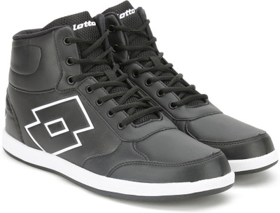 

Lotto LOGO PLUS HI III Sneakers For Men(Black, White