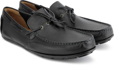 

Clarks Benero Edge Loafers For Men(Black, Black leather