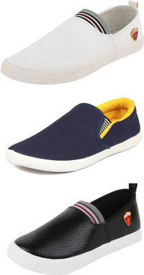 

Wwodcell Loafers For Men(Multicolor, White