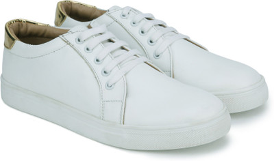 

Chemistry CKFWCS40010 White Detailled Back Sneakers For Women(White, White/gold