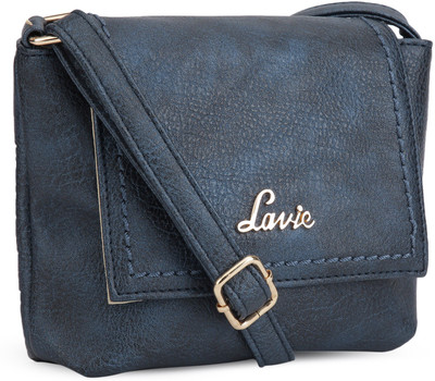 

Lavie Women Casual Blue Leatherette Sling Bag
