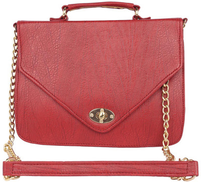 

Aliado Women Casual Red Leatherette Sling Bag