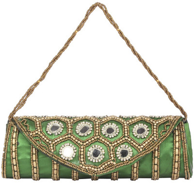 

Aliado Women Casual Green Cotton Sling Bag