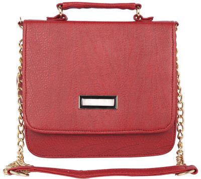 

Aliado Women Casual Red Leatherette Sling Bag