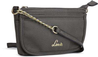 

Lavie Women Casual Grey PU Sling Bag
