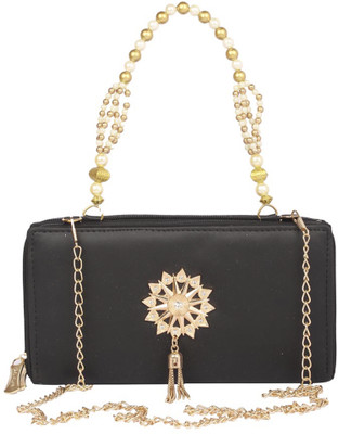 

Aliado Women Casual Black Leatherette Sling Bag